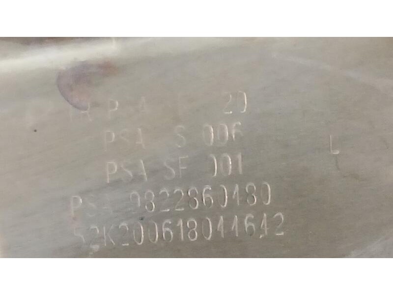 Recambio de filtro de particulas para opel crossland x / crossland (p17, p2qo) 1.5 turbo d (75) referencia OEM IAM 9822860480  