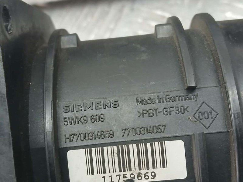 Recambio de caudalimetro para renault espace iv (jk0) dynamique referencia OEM IAM 7700314669 5WK9609 SIEMENS