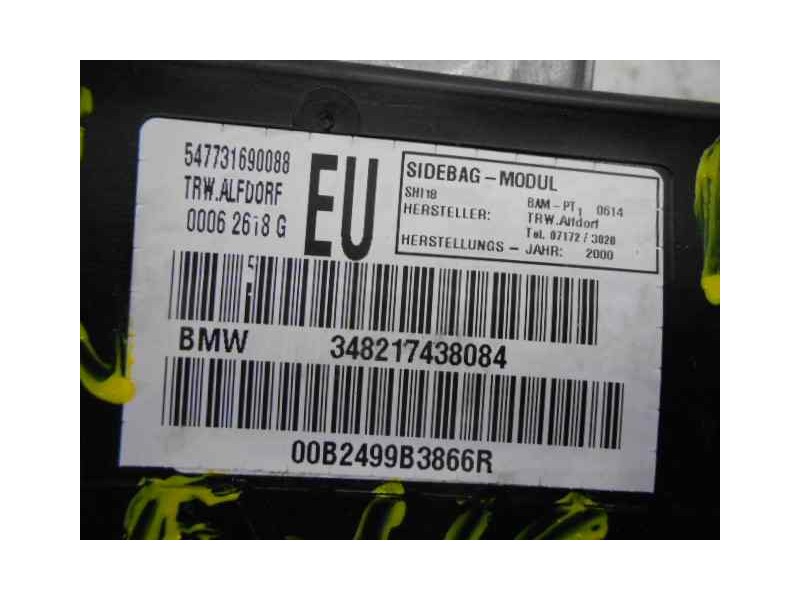 Recambio de airbag lateral derecho para bmw serie 3 berlina (e46) 320i referencia OEM IAM 547731690088 348217438084 