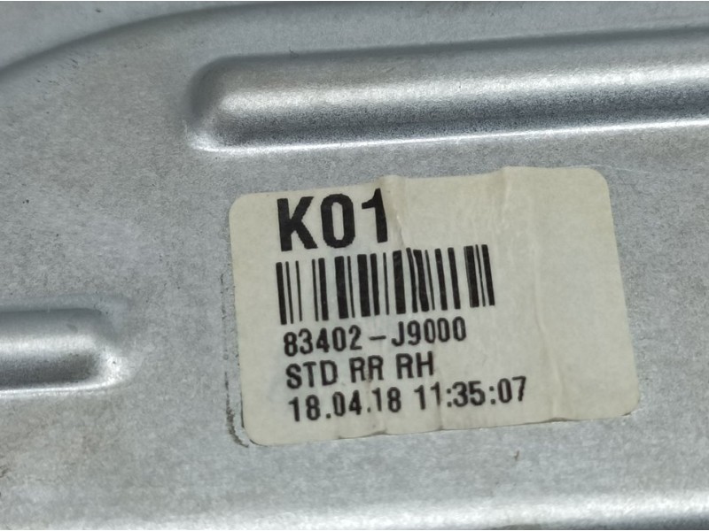 Recambio de elevalunas trasero derecho para hyundai kona essence 2wd referencia OEM IAM 83402J9000  ELECTRICO 2 PINS