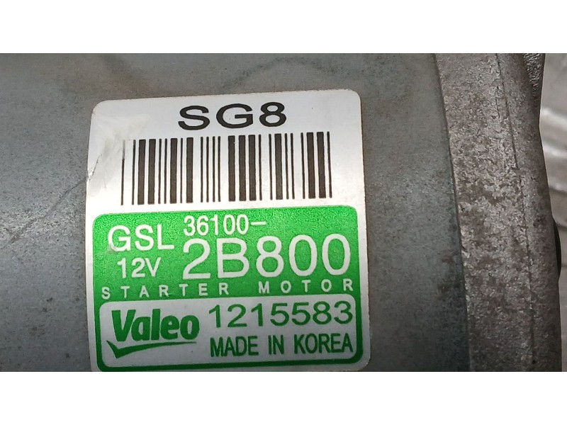 Recambio de motor arranque para hyundai tucson (tl, tle) 1.6 gdi referencia OEM IAM 361002B800 VALEO 1215583