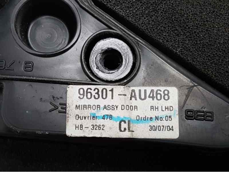 Recambio de retrovisor derecho para nissan primera berlina (p12) acenta referencia OEM IAM 96301AU468 5 CABLES ELECTRICO