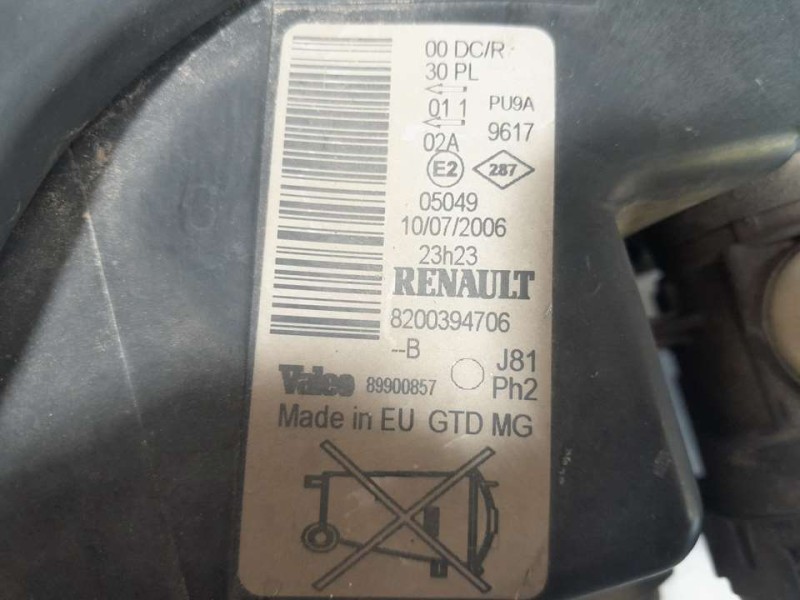 Recambio de faro izquierdo para renault espace iv (jk0) dynamique referencia OEM IAM 8200394706  PULIR