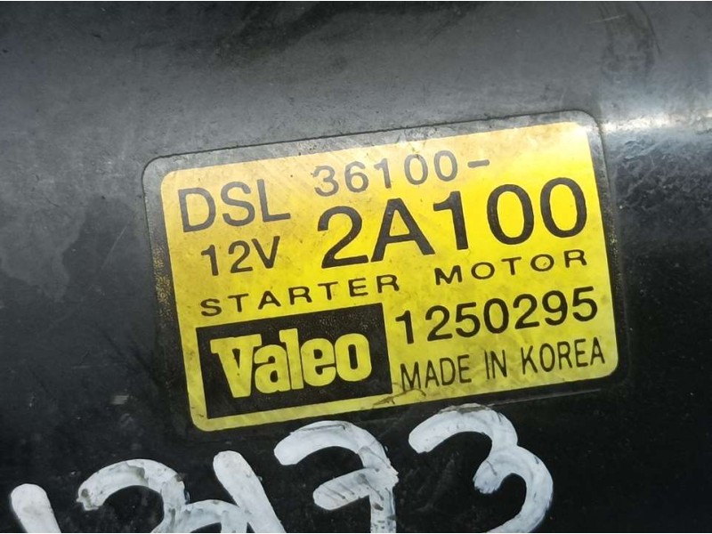 Recambio de motor arranque para hyundai getz (tb) 1.5 crdi referencia OEM IAM 361002A100 1250295 VALEO