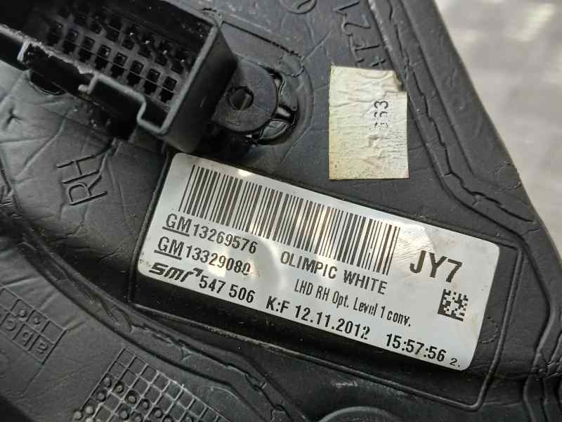 Recambio de retrovisor derecho para opel insignia berlina excellence referencia OEM IAM 13269576  ELECTRICO , ROZADO 7 PINS