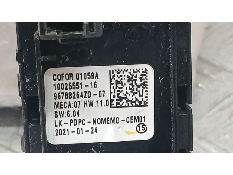 Recambio de mando elevalunas delantero izquierdo para opel corsa f elegance referencia OEM IAM 96788264ZD C/ MANDO RETROVISOR 10