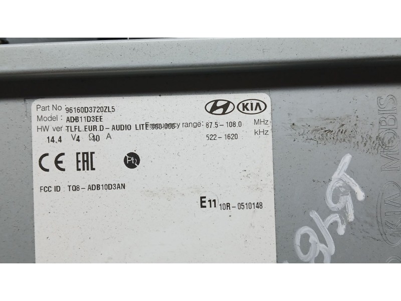 Recambio de sistema navegacion gps para hyundai tucson (tl, tle) 1.6 gdi referencia OEM IAM 96160D3720ZL5  ADB113EE