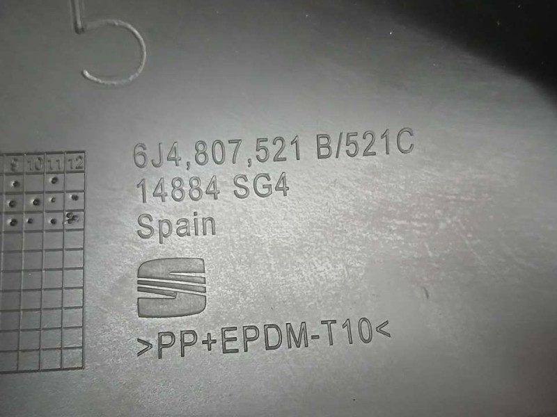 Recambio de spoiler paragolpes trasero para seat ibiza (6j5) referencia OEM IAM 6J4807521B  NUEVO ORIGINAL