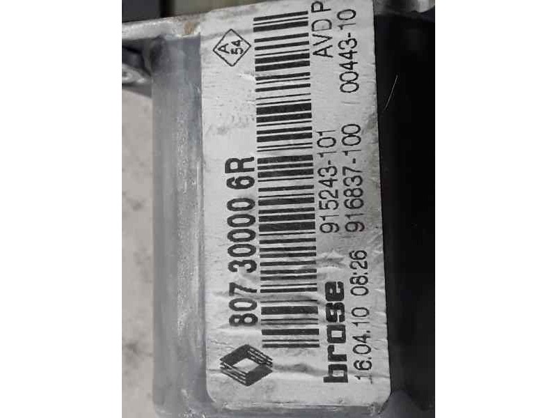 Recambio de motor elevalunas delantero derecho para renault megane iii coupe dynamique referencia OEM IAM 807300006R  