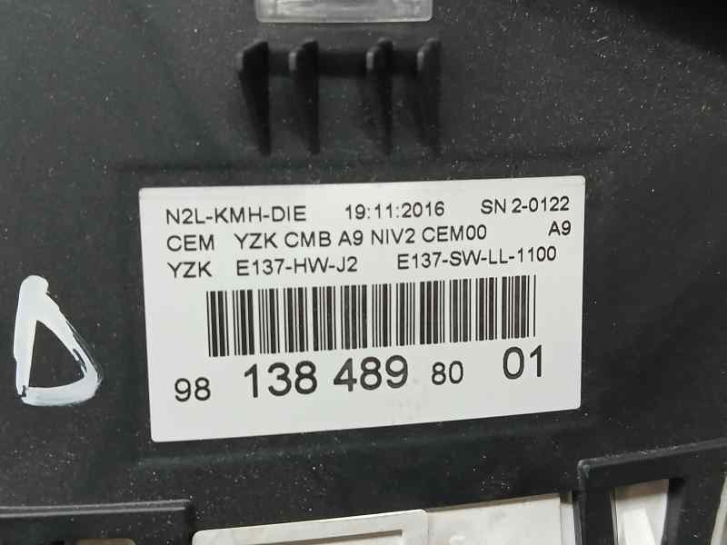 Recambio de cuadro instrumentos para peugeot 208 style referencia OEM IAM 9813848980  