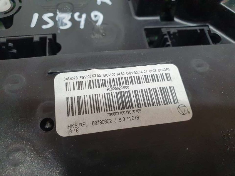 Recambio de mando calefaccion / aire acondicionado para mini mini (r56) one referencia OEM IAM 69790602 CON MANDO ELEVALUNAS,LUC