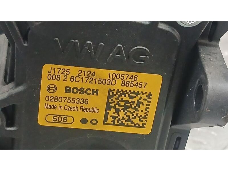 Recambio de potenciometro pedal para seat toledo (kg3) style referencia OEM IAM 6C1721503D BOSCH 0280755336