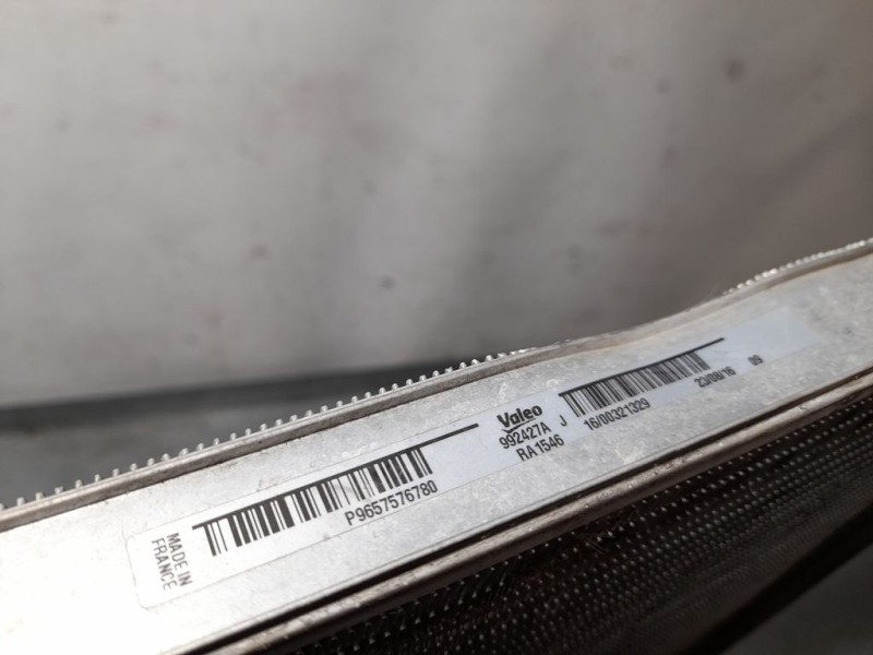 Recambio de radiador agua para peugeot 407 sport referencia OEM IAM 9657576780 992427A VALEO