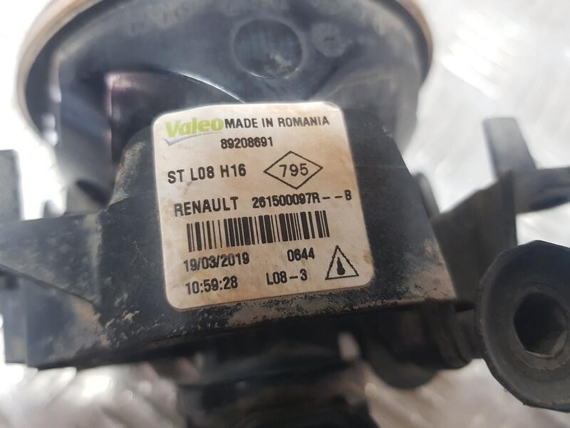 Recambio de faro antiniebla izquierdo para renault megane iv hatchback (b9a/m/n_) 1.5 blue dci 115 (b9a6) referencia OEM IAM 261