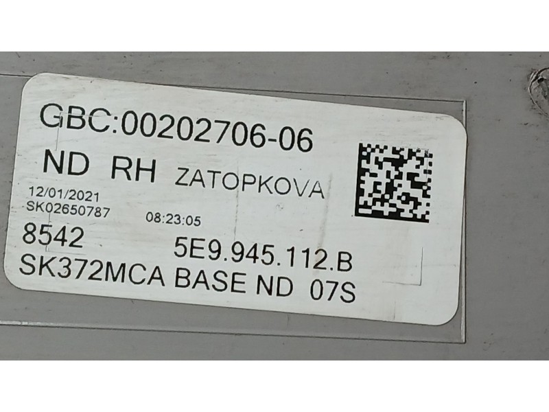 Recambio de piloto trasero derecho para skoda octavia iii combi (5e5, 5e6) 1.5 tsi g-tec referencia OEM IAM 5E9945112B  