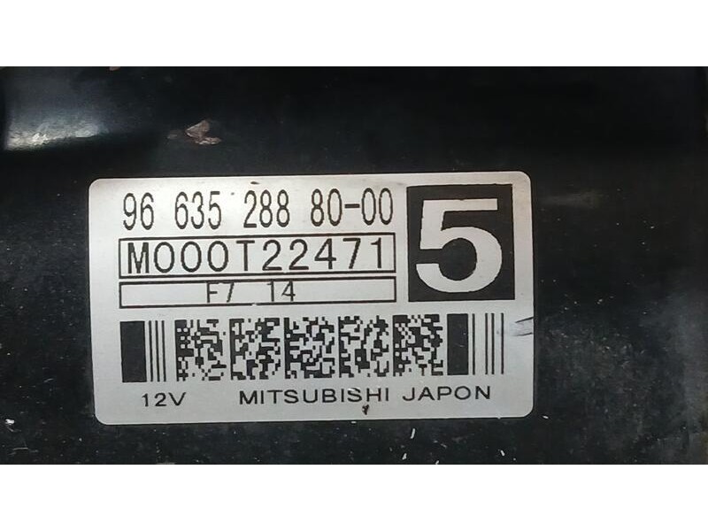 Recambio de motor arranque para citroën c4 picasso sx referencia OEM IAM 9663528880 MITSUBISHI M000T22471