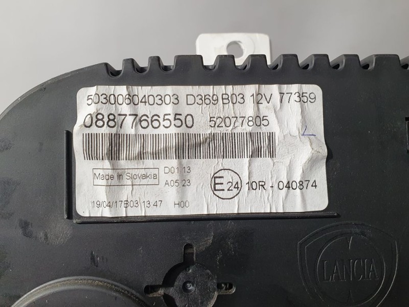 Recambio de cuadro instrumentos para fiat panda van iii (519) pop referencia OEM IAM 52077805 503006040303 