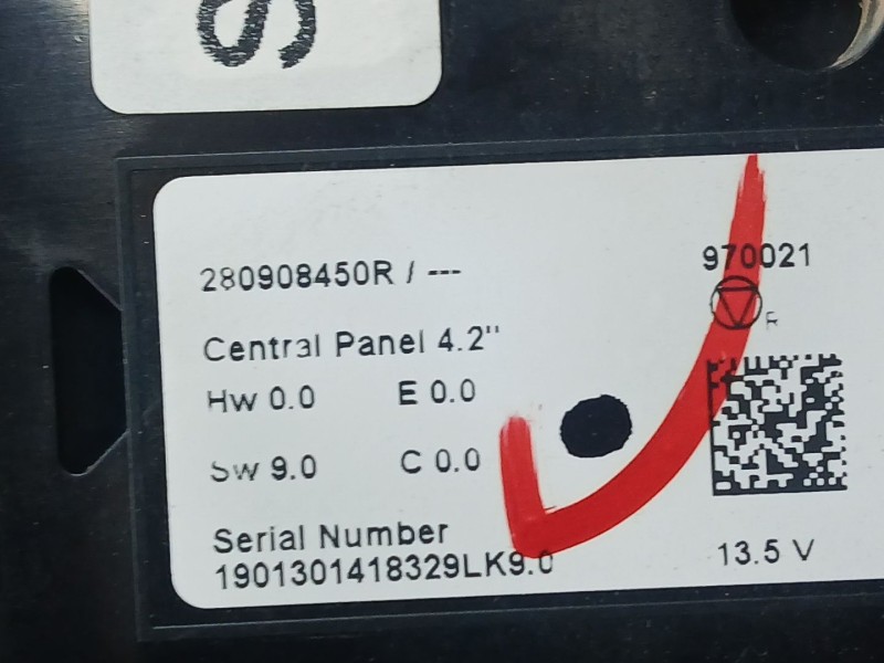 Recambio de sistema audio / radio para renault megane iv hatchback (b9a/m/n_) 1.5 blue dci 115 (b9a6) referencia OEM IAM 2809084