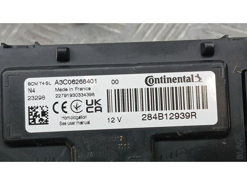 Recambio de modulo electronico para renault express furgoneta/monovolumen 1.5 blue dci 95 (f6ab) referencia OEM IAM 284B12939R C