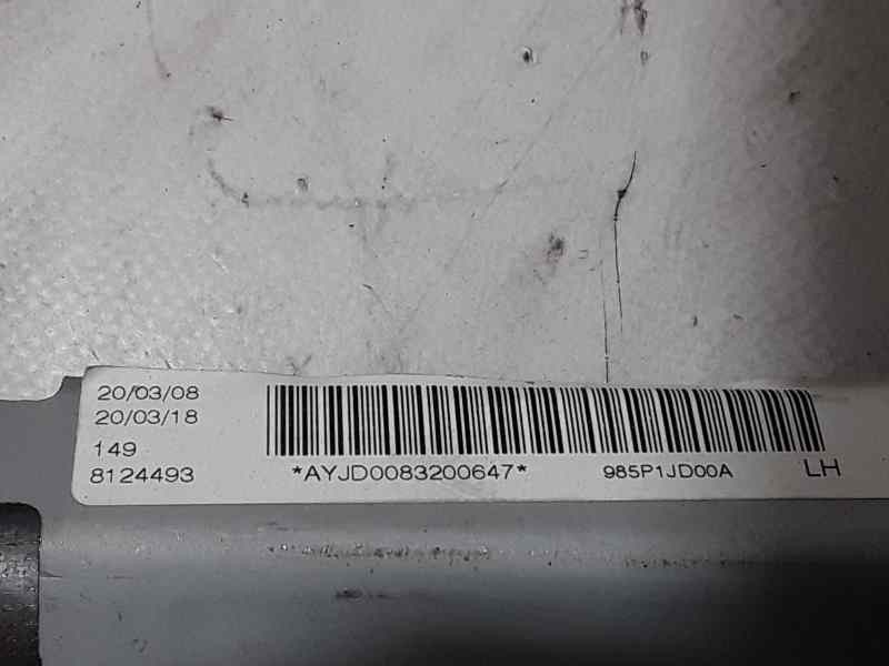 Recambio de airbag cortina delantero izquierdo para nissan qashqai (j10) tekna referencia OEM IAM 985P1JD00A 8124493 