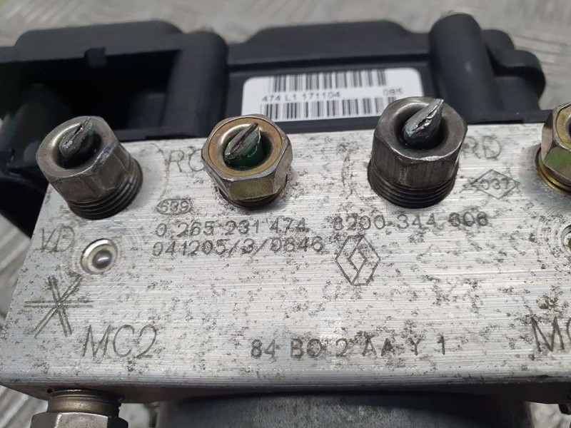 Recambio de abs para renault scenic ii authentique referencia OEM IAM 8200344606 0265231474 BOSCH