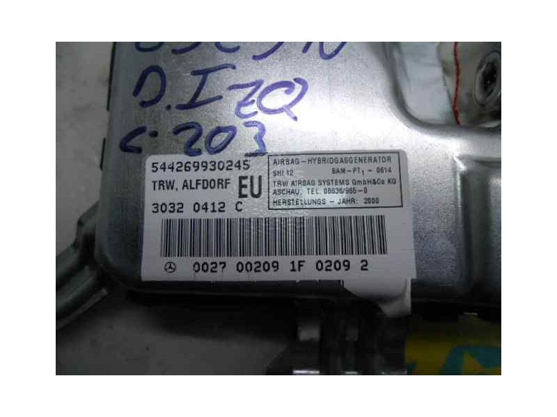 Recambio de airbag lateral izquierdo para mercedes-benz clase c (w203) berlina 320 (203.064) referencia OEM IAM 544269930245 002