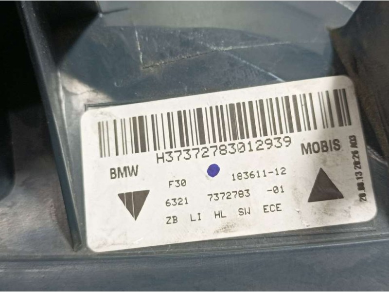 Recambio de piloto trasero izquierdo para bmw serie 3 lim. (f30) 320d efficientdynamics edition referencia OEM IAM 7372783  EXTE