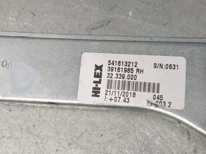 Recambio de elevalunas delantero derecho para opel corsa e color edition ecoflex referencia OEM IAM 541613212 39161985RH ELECTRI