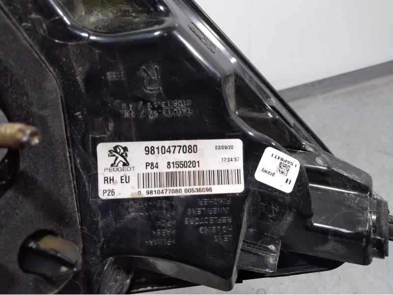 Recambio de piloto trasero derecho para peugeot 3008 hybrid allure referencia OEM IAM 9810477080  EXTERIOR