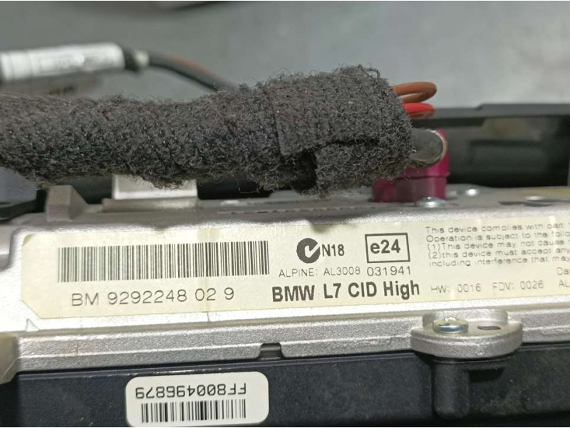 Recambio de sistema navegacion gps para bmw serie 3 lim. (f30) 320d efficientdynamics edition referencia OEM IAM 9292248029 AL30
