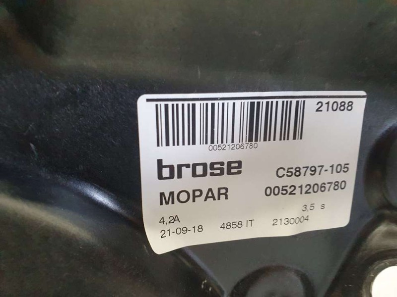 Recambio de elevalunas delantero izquierdo para fiat 500 x (334) city cross referencia OEM IAM 521206780 C58797105 BORSE ELECTRI
