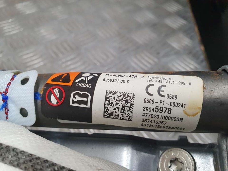 Recambio de airbag cortina delantero derecho para opel corsa e selective referencia OEM IAM 39045978 6268391 