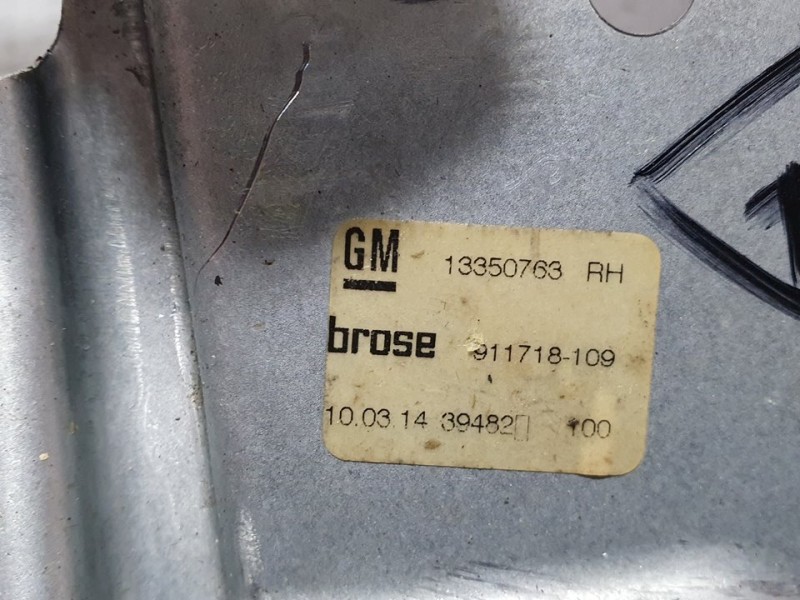 Recambio de elevalunas trasero derecho para opel astra j lim. cosmo referencia OEM IAM 13350763 911718109 BROSE ELECTRICO 7 PINE