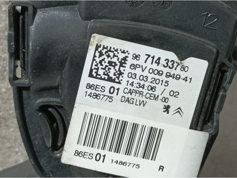 Recambio de potenciometro pedal para citroën c4 cactus live referencia OEM IAM 9671433780 6PV00994941 
