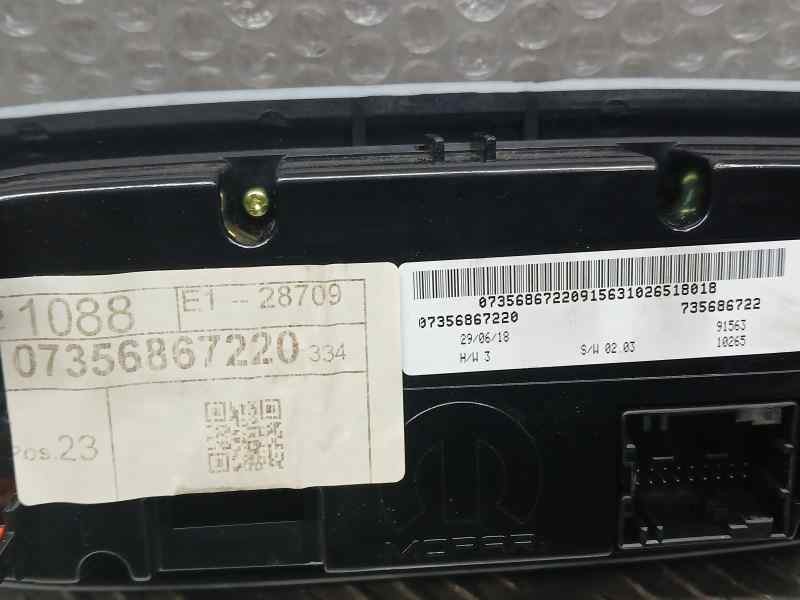 Recambio de mando climatizador para fiat 500 x (334) city cross referencia OEM IAM 735686722  