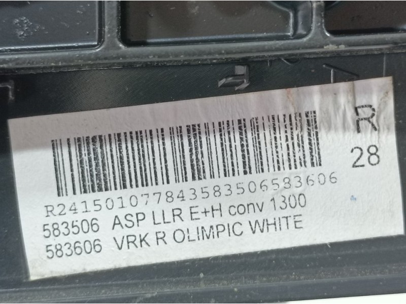 Recambio de retrovisor derecho para opel astra j lim. cosmo referencia OEM IAM 583506  ELECTRICO CARCASA TOCADA