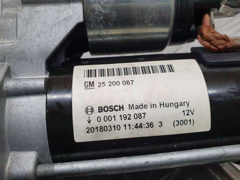 Recambio de motor arranque para opel corsa e selective referencia OEM IAM 25200067 0001192087 BOSCH