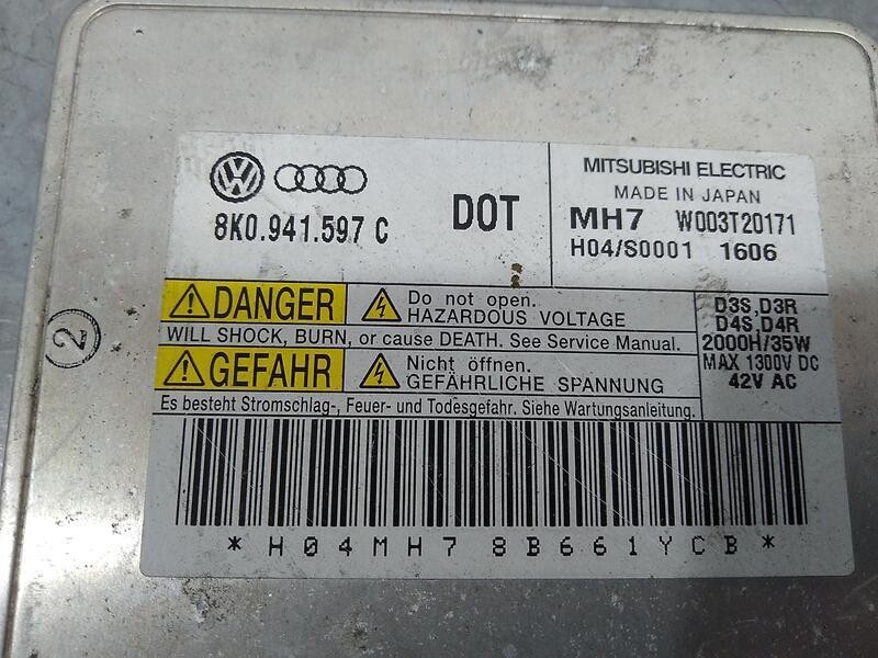Recambio de centralita faros xenon para audi a4 ber. (b8) basis referencia OEM IAM 8k0941597c  