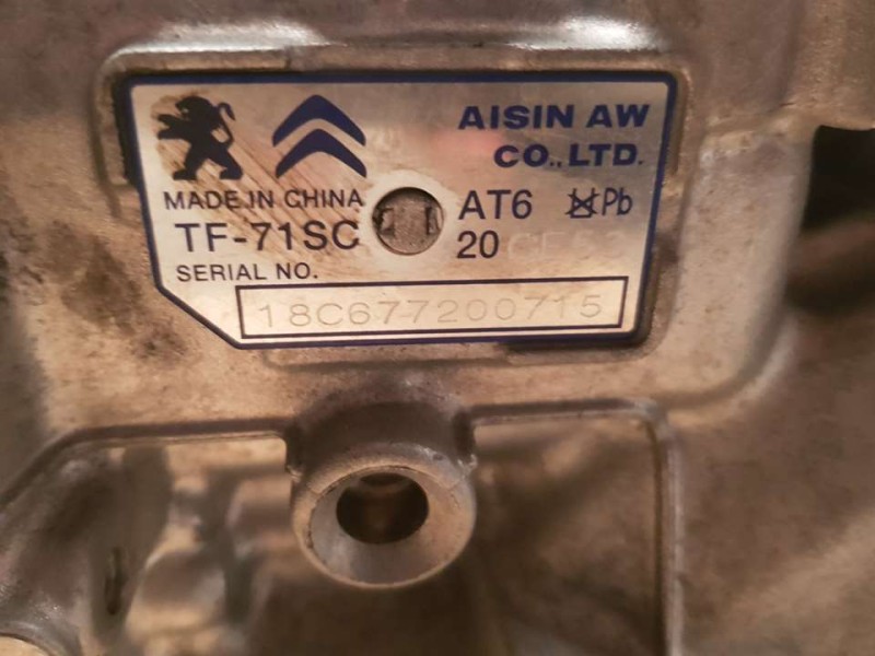 Recambio de caja cambios para peugeot 3008 gt line referencia OEM IAM 20GE53 18C677200715 AUTOMATICA