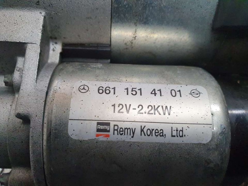 Recambio de motor arranque para ssangyong rodius xdi referencia OEM IAM 6611514101  