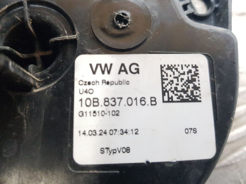 Recambio de cerradura puerta delantera derecha para skoda fabia iv (pj3) 1.0 tsi referencia OEM IAM 10B837016B 5 PINS 