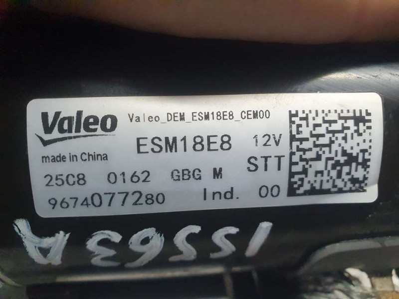 Recambio de motor arranque para peugeot 3008 gt line referencia OEM IAM 9674077280 ESM18E8 VALEO