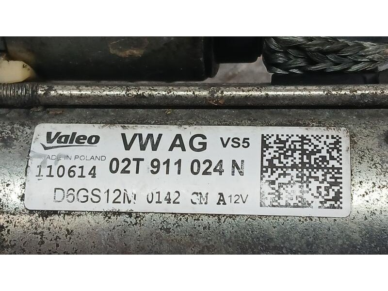 Recambio de motor arranque para seat ibiza (6j5) reference referencia OEM IAM 02T911024N VALEO D6GS12M