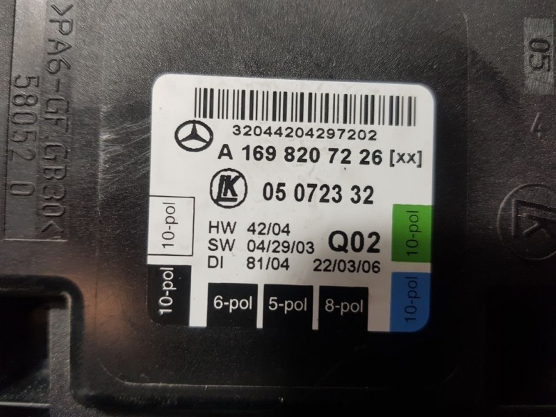 Recambio de modulo electronico para mercedes-benz clase b (w245) 200 (245.233) referencia OEM IAM A1698207226 05072332 LKL