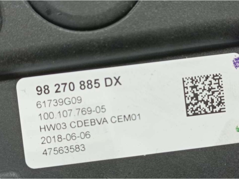 Recambio de palanca cambio para peugeot 3008 gt line referencia OEM IAM 98270885DX 61739G09 