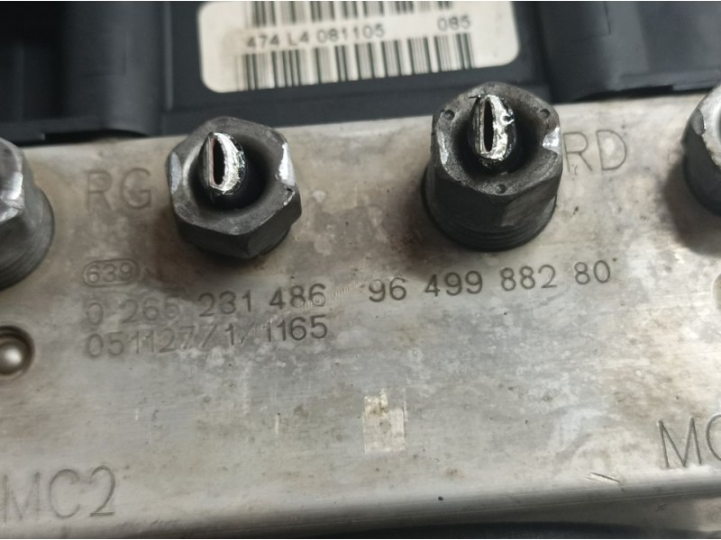 Recambio de abs para peugeot 307 break/sw (s2) sw referencia OEM IAM 9649988280 0265231486 BOSCH