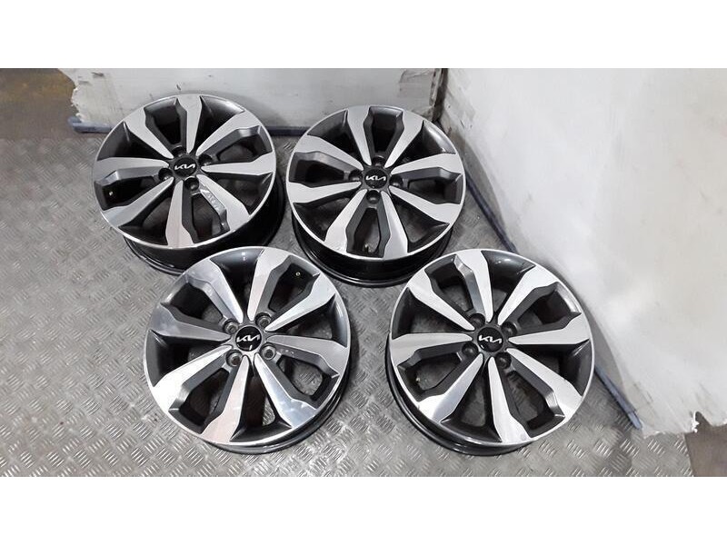 Recambio de juego llantas aluminio para kia stonic (yb) 1.2 cvvt referencia OEM IAM 6X16 4 TORN ET49 ALUMINIO ROZADAS