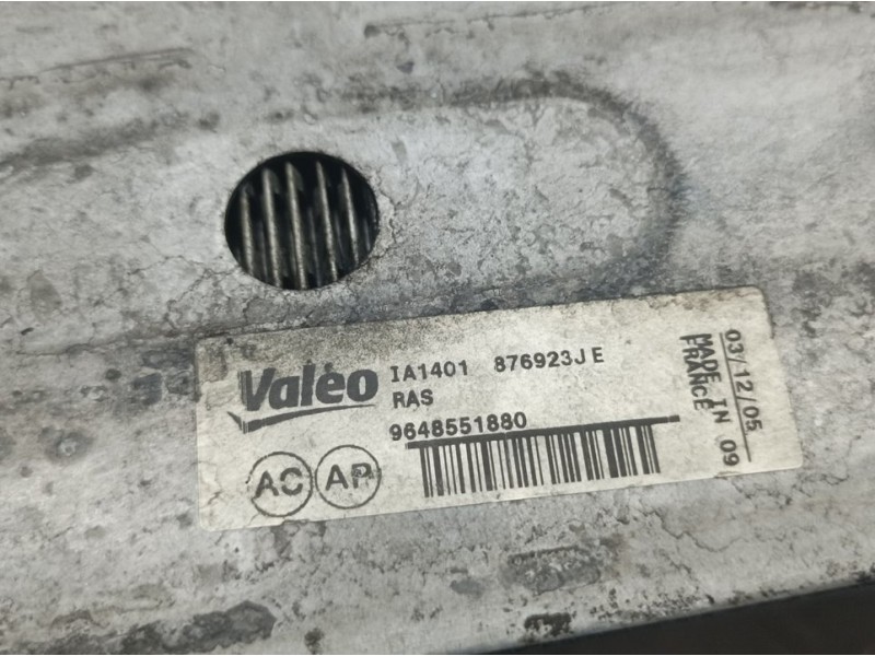 Recambio de intercooler para peugeot 307 break/sw (s2) sw referencia OEM IAM 9648551880 876923JE VALEO