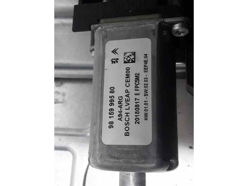 Recambio de elevalunas trasero izquierdo para peugeot 2008 (--.2013) style referencia OEM IAM 9815999580 6 PINS ELECTRICO