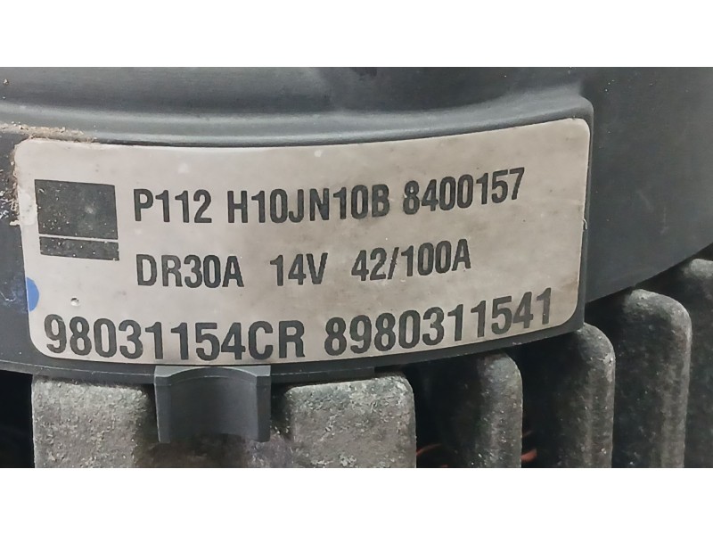 Recambio de alternador para opel astra h gtc (a04) 1.7 cdti (l08) referencia OEM IAM 98031154CR DR30A 8980311541